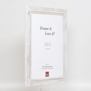 Efekt Drewniana ramka na zdjęcia 2240 biała 24x30 cm szkło akrylowe Jakość muzealna