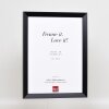 Efekt Drewniana rama Top N czarna 13x13 cm szkło akrylowe Jakość muzealna