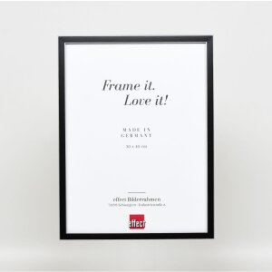 Effect Solid Wood Picture Frame Profil 39 czarny 42x59,4 cm Museum Glass