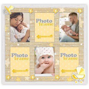 ZEP Baby Picture Frame Lucas 6 zdjęć 7x10 cm (26x24,5 cm)