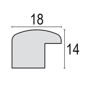 ZEP Ramka drewniana Action M19 biała WH 30x45 cm