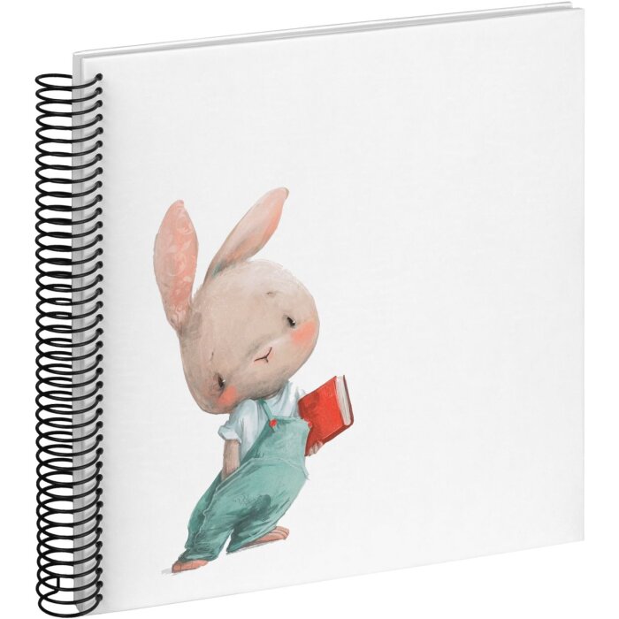 Walther Baby Album Spiral Album Bunny Nosey 25x25 cm 40 białych stron