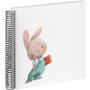 Walther Baby Album Spiral Album Bunny Nosey 25x25 cm 40 białych stron