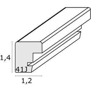 Deknudt Drewniana tablica magnetyczna S41JD1 srebrna 40x60 cm