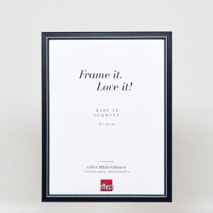 Efekt Drewniana ramka na zdjęcia Profil 26 niebieski 14.8x21 cm Szkło antyrefleksyjne