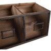 Clayre & Eef 5H0638 Półka ścienna 60x19x30 cm Brązowy Prostokąt