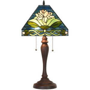 Clayre & Eef 5LL-5618 Lampa stołowa Tiffany 31x31x61...