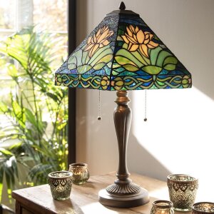 Clayre & Eef 5LL-5618 Lampa stołowa Tiffany 31x31x61...