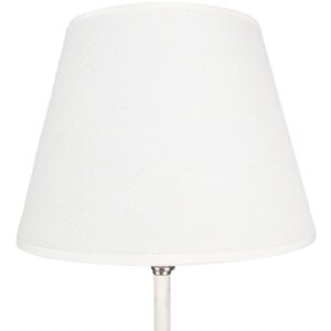 Clayre & Eef 6LMC0068 Lampa stołowa Ø 18x44 cm E27-max 1x60W biała - srebrna