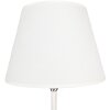 Clayre & Eef 6LMC0068 Lampa stołowa Ø 18x44 cm E27-max 1x60W biała - srebrna