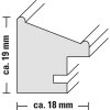 Ramka drewniana Hama Rise 40x50 cm czarna