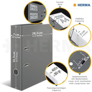 HERMA 7169 Teczki motyw A4 70mm modne metropolie zestaw...