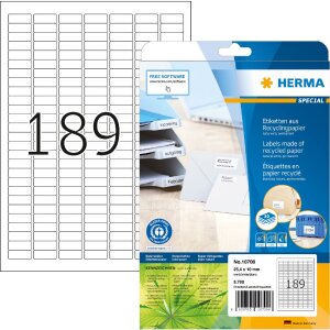 HERMA 10700 etykiety z papieru makulaturowego A4...