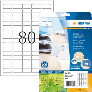 HERMA 10701 Etykiety z papieru makulaturowego A4...