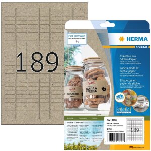 HERMA 10750 Etykiety papierowe Silphie A4 25,4x10 mm...