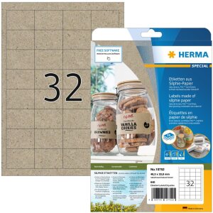 HERMA 10752 Etykiety A4 48,3x33,8mm naturalny brązowy...