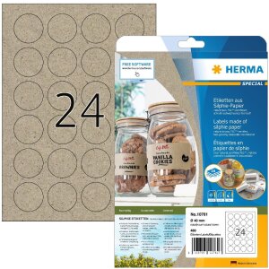 HERMA 10761 Etykiety Silphie papier A4 Ø 40 mm...