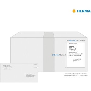 HERMA 10773 Etykiety odporne na warunki atmosferyczne A4 105x148 mm białe 320 etykiet