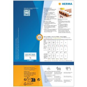 HERMA 10793 Etykiety odporne na warunki atmosferyczne A4 99,1x67,7 mm białe, mocny klej