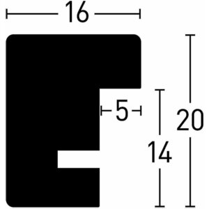 Nielsen Drewniana Ramka Zatrzaskowa Quadrum 15x20 cm biała nieprzezroczysta