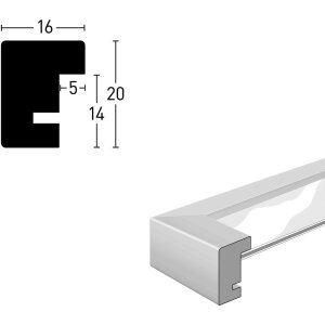 Nielsen Drewniana Ramka Zatrzaskowa Quadrum 15x20 cm biała nieprzezroczysta