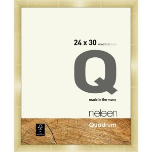 Nielsen Drewniana ramka zatrzaskowa Quadrum 24x30 cm złota