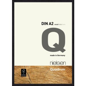 Nielsen Drewniany przewijak Quadrum 42x59,4 cm kruczoczarny