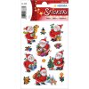 Etykiety dekoracyjne decor Christmas Funny Father Christmas 3 arkusze.