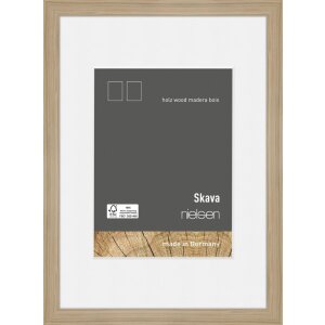 Drewniana ramka na zdjęcia Nielsen Skava Black 50x60 cm z Passepartout 40x50 cm