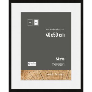 Drewniana ramka na zdjęcia Nielsen Skava Black 40x50 cm z...