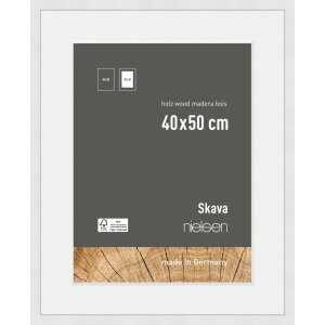 Drewniana ramka na zdjęcia Nielsen Skava White 40x50 cm z...