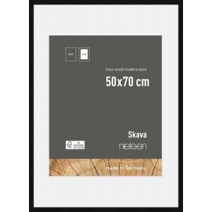 Drewniana ramka na zdjęcia Nielsen Skava Black 50x70 cm z...