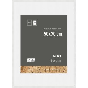 Drewniana ramka na zdjęcia Nielsen Skava White 50x70 cm z...