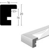 Nielsen Drewniana ramka na zdjęcia Skava biała 59,4x84,1 cm z passepartout 42x59,4 cm