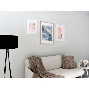 Drewniana ramka na zdjęcia Nielsen Skava Black 60x80 cm z Passepartout 50x70 cm