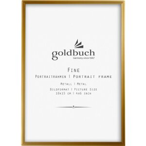 Metalowa ramka na zdjęcia Goldbuch Szlachetne złoto 10x15 cm