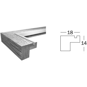 Drewniana rama Walther MDF Hygge 30x40 cm szara