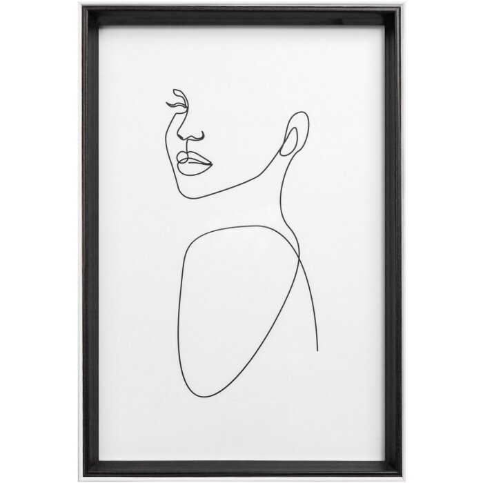 Rama drewniana Walther Silhouette 20x30 cm czarny profil MDF przezroczyste szkło