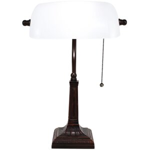 LumiLamp 5LL-5686 Lampa stołowa biała 26x16x40 cm E27-max...