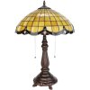 LumiLamp 5LL-6289 Lampa stołowa Tiffany Ø 41x57 cm E27-max 2x60W