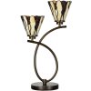 LumiLamp 5LL-6315 Lampa stołowa Tiffany Beige 46x28x63 cm E14-max 2x40W