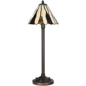 LumiLamp 5LL-6316 Lampa stołowa Tiffany Beżowa Ø...