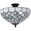 LumiLamp 5LL-6331 Lampa sufitowa Tiffany Grey Ø 41x24 cm E14-max 2x40W