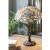 LumiLamp 5LL-6344 Lampa stołowa Tiffany niebieska Ø 40x60 cm E27-max 2x60W