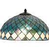 LumiLamp 5LL-6347 Lampa stołowa Tiffany niebieska Ø 40x61 cm E27-max 2x60W