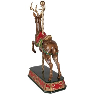 Clayre & Eef 6PR3922 Deco Deer Brown, Green 35x18x56 cm