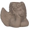 Clayre & Eef 6TE0401S Doniczka do wnętrz Angel Grey 23x13x17 cm