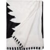 Clayre & Eef BWX60-2 Plaid White Black 130x170 cm