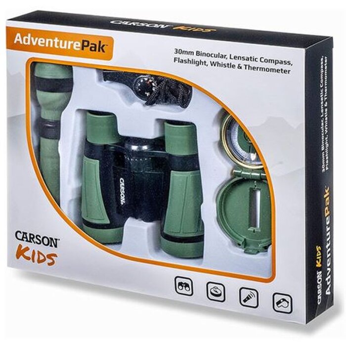 Carson Kids Outdoor AdventurePakiet z lornetką, lupą, kompasem itp.