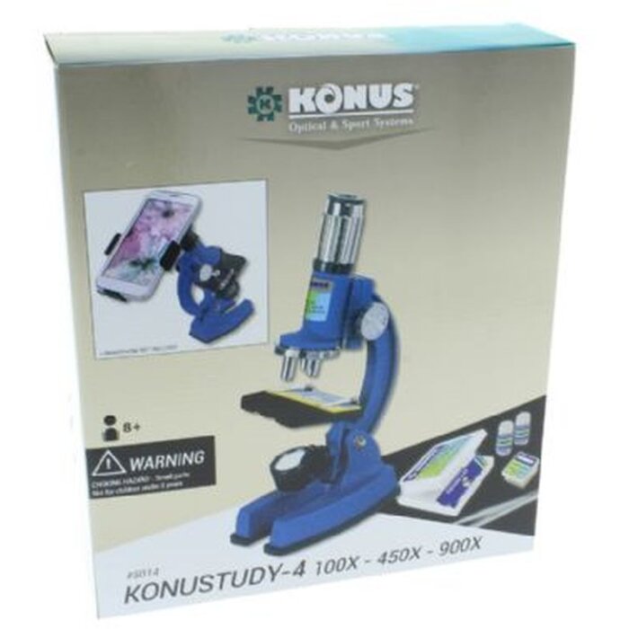 Mikroskop Konus Konustudy-4 150x-450x-900x z adapterem do smartfona